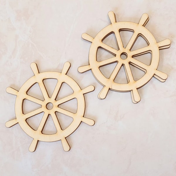 Roue de bateau en bois Ebauches en bois Ebauches de contreplaqué de différentes formes Ebauches en acrylique contreplaqué de bouleau Ebauches non finies pour enseignes en bois