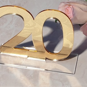 10 cm lange Holzzahlen 10 cm hoch und 10 cm hoch und 20 cm hoch