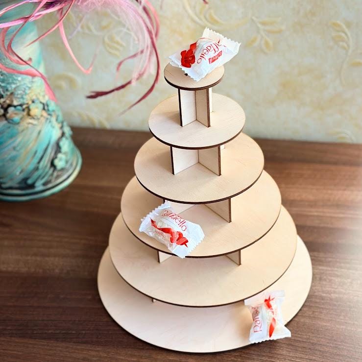 4-laags Ronde Macaron Tower Cake Stand Macaron Display Rack Voor Bruiloft Verjaardagsfeest Dessert Stand Cake Plaat