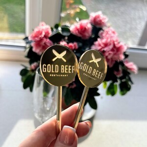250 GOLD MIRROR benutzerdefinierte LOGO Rührer