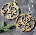 personalize Christmas ornament CHRISTMAS tree baubles Christmas tree decors ornament laser cut names CHRISTMAS custom gift tags name Decor product logo