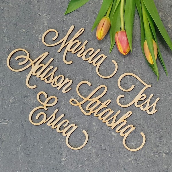 Wood Place Cards Etsy