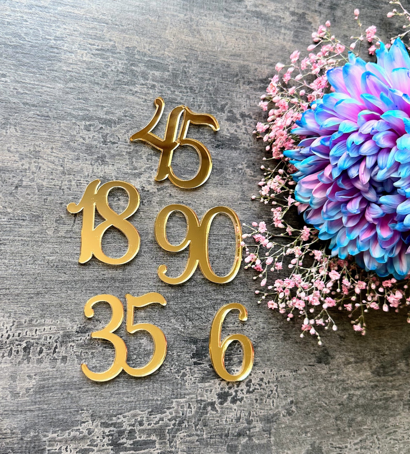 Acrylic Numbers Custom Number Craft Lasercut Numbers Wedding Numbers ...