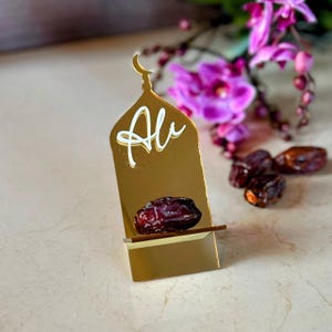 Personalized Eid Iftar table decor Ramadan Decor Iftar Decor Date Holder Acrylic Date Display Ramadan Gift Party Favor Eid Gift