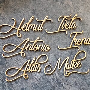 100 tarjetas de lugar de boda Signos de nombre cortados con láser para la configuración de lugar de boda Tarjeta de lugar de fiesta de cena Decoración de boda Decoración de fiesta moderna