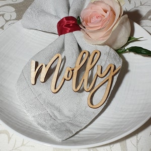 Place cards Wedding place cards Laser Cut Names Custom Place Settings WOOD names Bridal Party Place Card Wedding Cards Party Decoration