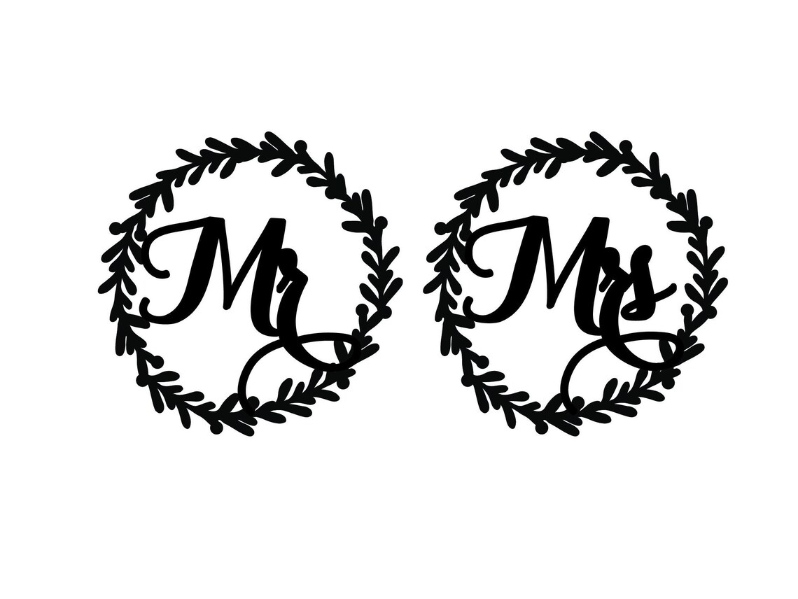 M. & Mme signe de bois M. et Mme signes de mariage signes Etsy France
