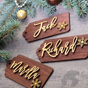 Personalized Christmas wood Stocking Tags custom Christmas personalized tags Personalized Christmas Tags Christmas gift tags Xmas tags