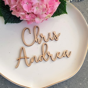 Laser Cut Names Birthday place cards Wedding place cards Custom Place Settings WOOD names Bridal Place Card Wedding Cards wedding Decoration