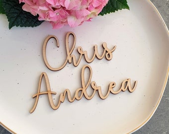 Laser Cut Namen, Geburtstag Tischkarten, Platzkarten für Hochzeiten