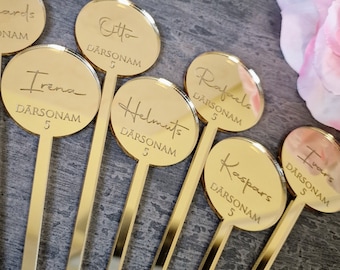 Wedding drink stirrers family logo wedding Party Decoration LOGO drink stirrers gold Drink wedding stirrer Personalized Name drink decor