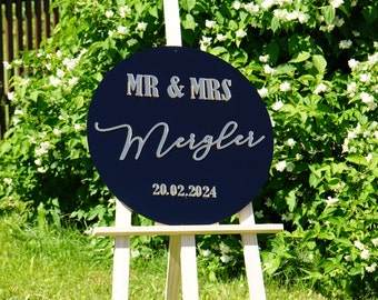 Round Wedding Welcome Sign Ceremony Welcome Sign Acrylic Welcome Sign Wedding Sign Wedding Signage Black Welcome Sign round curved sign