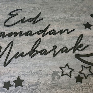 EID Decor Eid Decoration Ramadan Moon Ramadan Mubarak sign Ramadan Kareem Ramadan Eid moon Islamic wall decor Islamic wooden sign