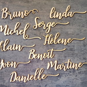 20 Place cards Wedding place cards Custom Laser Cut Names Place Setting Sign Dinner Party Place Card Wedding Escort Card Party Decoration