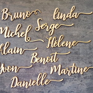 Place cards Wedding place cards Custom Laser Cut Names Place Setting Sign Dinner Party Place Card Wedding Escort Card Party Decoration