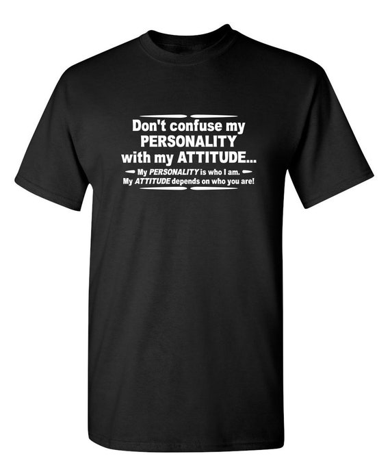 Don't Confuse My Personality Funny T-Shirt PS_0210 Novelty | Etsy