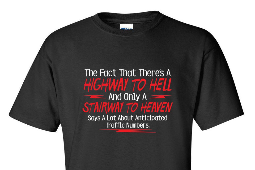 The Fact That There's A Highway to Hell and Only A - Etsy