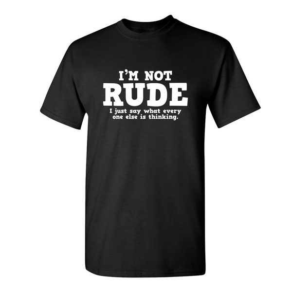 Rude T Shirt - Etsy