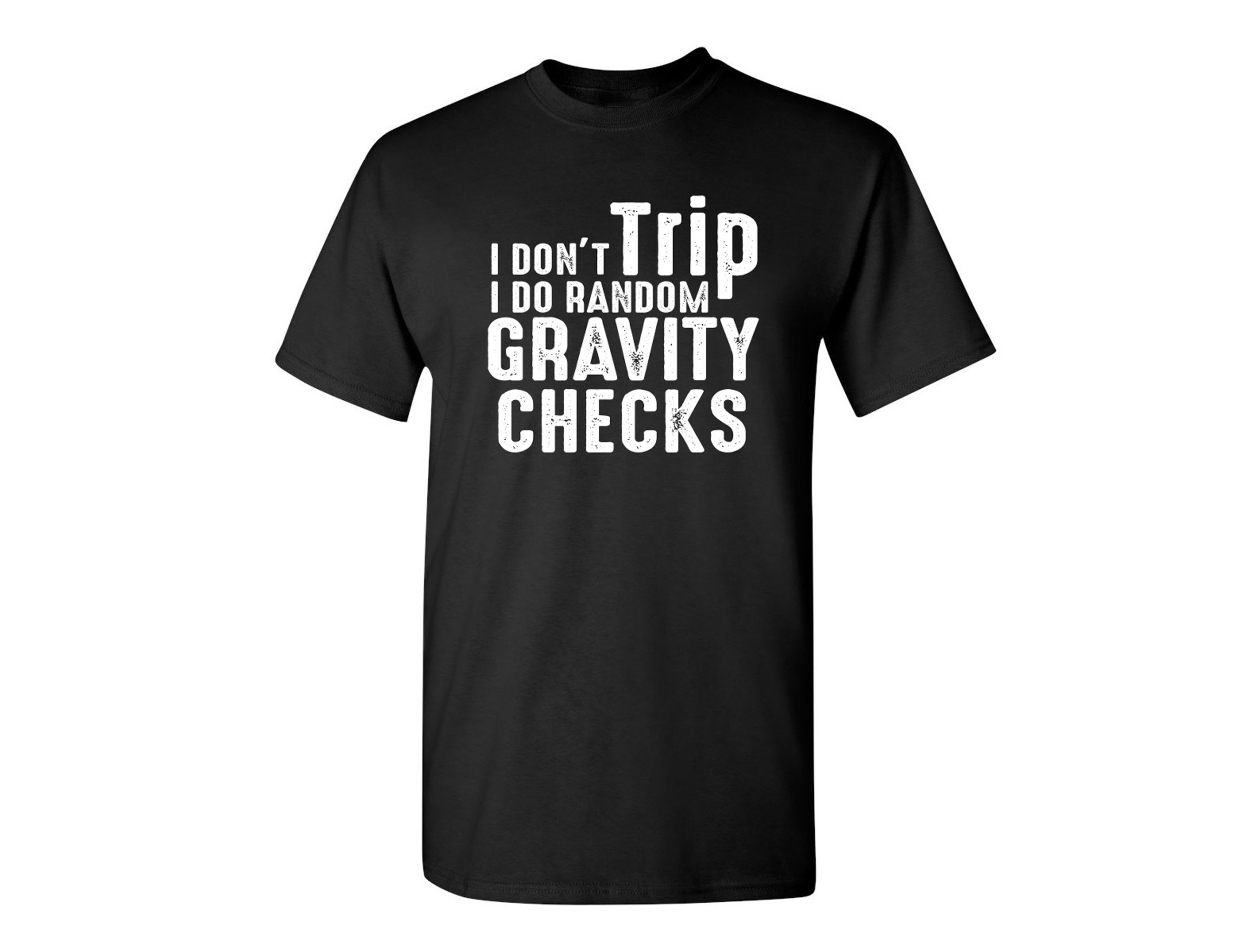 Random Gravity Checks T-Shirt Random Gravity Checks T-Shirt