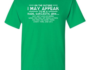 Sarcastic Onion Graphic Novelty T-shirt