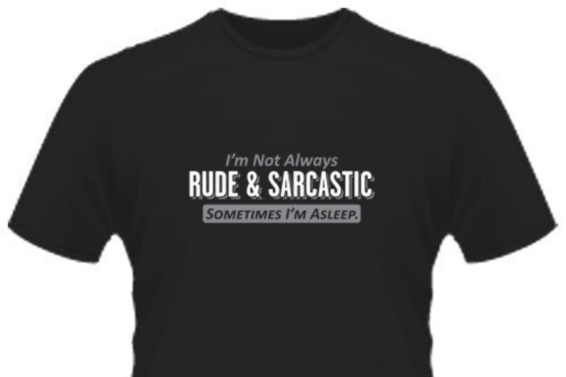 Buzz Shirts T-Shirt Bambini Slogan - 'I'm Not Always Rude & Sarcastic, Sometimes I'm Asleep', Cotone Biologico, Stampa Ad Acqua