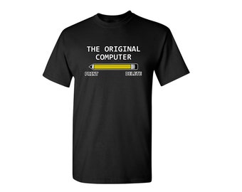 The Original Computer Sarcastic Humor Graphic Novelty Funny T Shirt For Men's