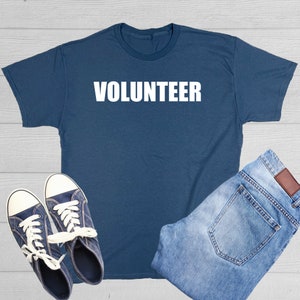Volunteer T-Shirt Volunteer Staff Shirt Volunteer Tees Thank You Tshirt Social Work Lover Voluntary Act NGO Charity Worker LSM MSM
