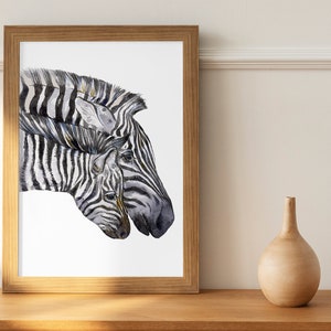 Zebras Watercolor Clip Art Cute Baby Zebra Kids Clipart - Etsy