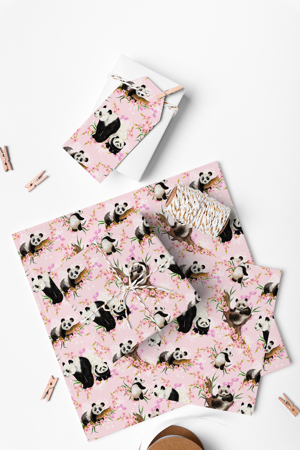 Panda Bear Digital Seamless Patterns Animal Print Pattern - Etsy