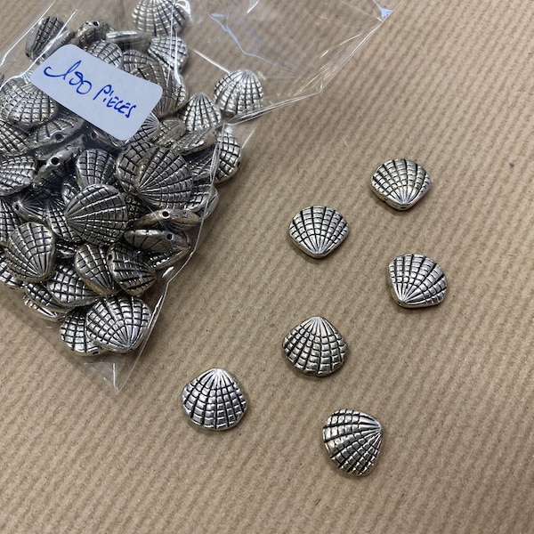 100 Breloques coquillages de mer, petit pendentif en alliage de métal