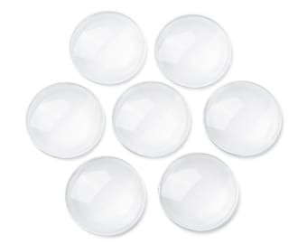 5 tot 1000 ronde en vierkante cabochons van glas (diverse maten: 25 mm 58 mm)