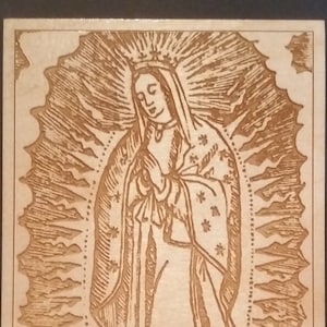 Nuestra Senora de Guadalupe - Iscrizione in spagnolo - Biglietti di preghiera