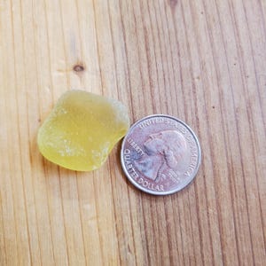 Chunky Rare Yellow Sea Glass Piece