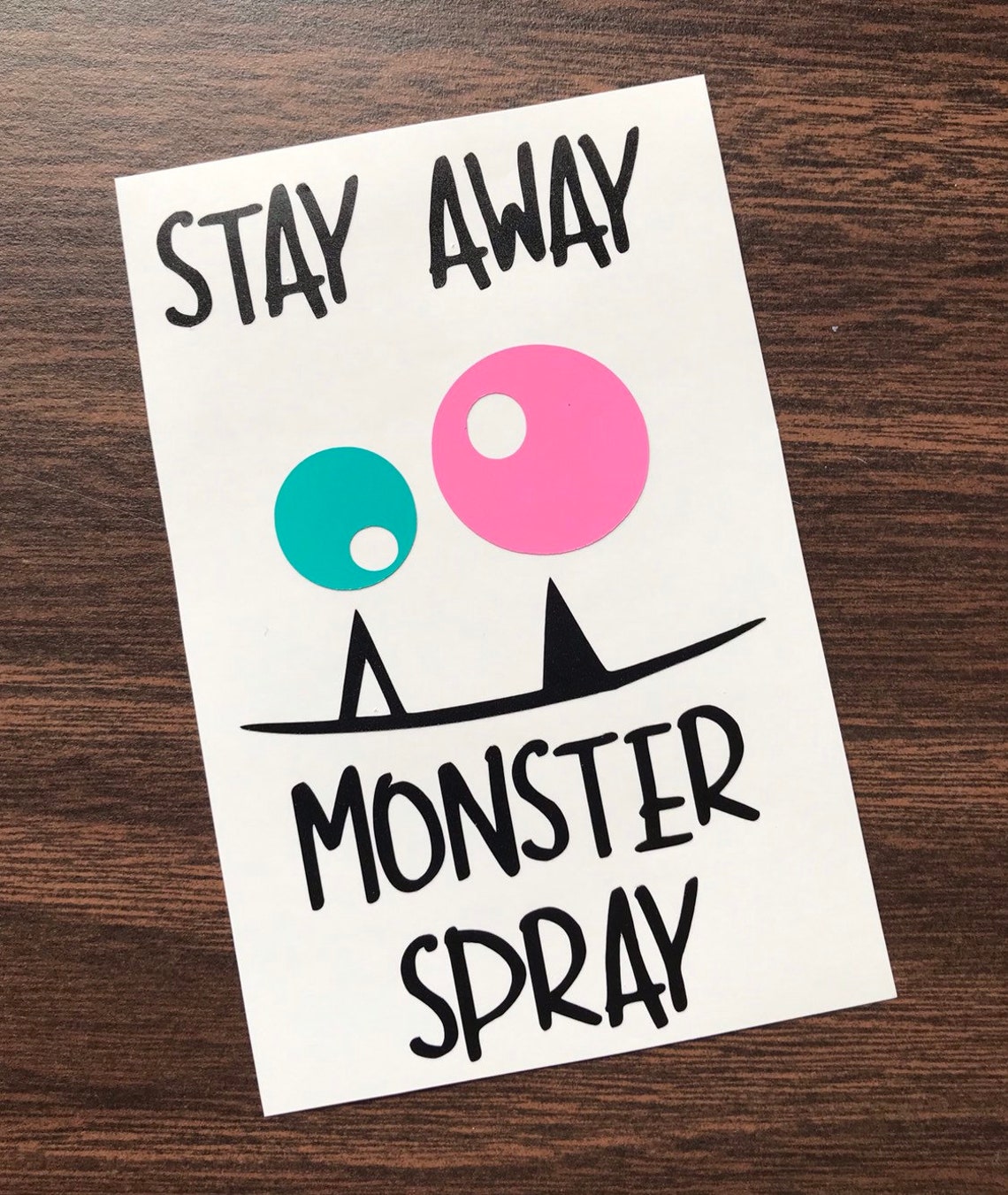 Monster spray decal monster spray label spray bottle label | Etsy