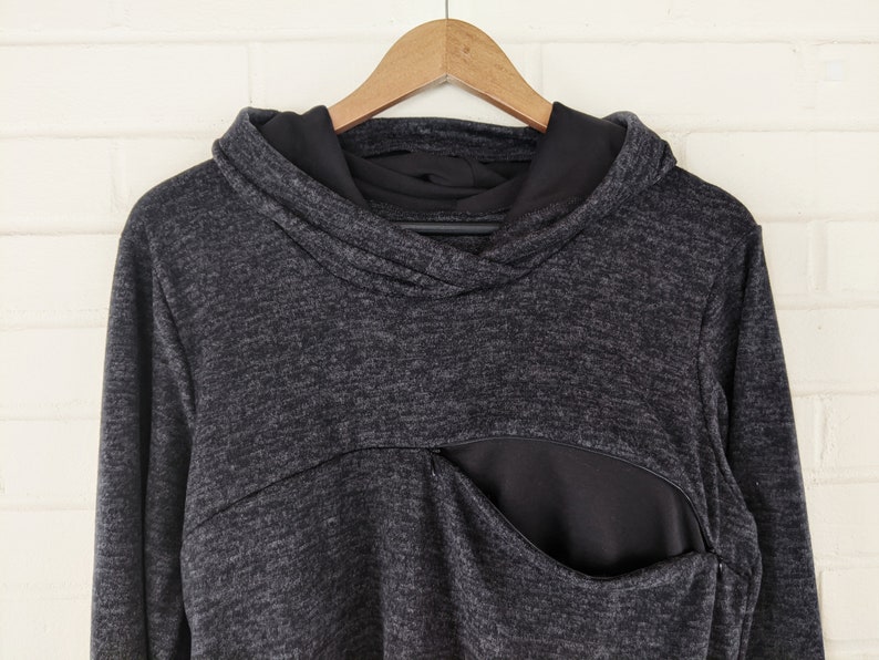 Breastfeeding Shirt- Discrete Zippered Breastfeeding Sweatshirt New Mom Gift Nursing Sweater-True Mother Craft Baby Shower