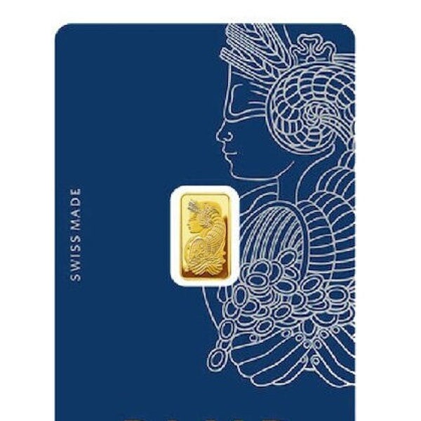 1 gram 1g PAMP Suisse Gold Bar - Lady Fortuna (999.9)