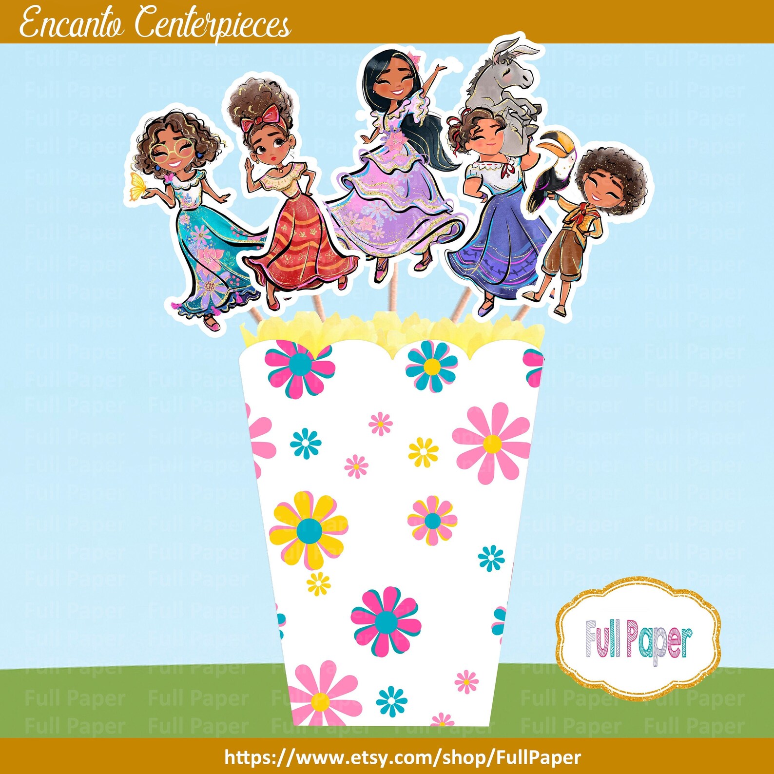 Encanto Centerpieces, Familia Madrigal, Encanto Party Decor, Encanto