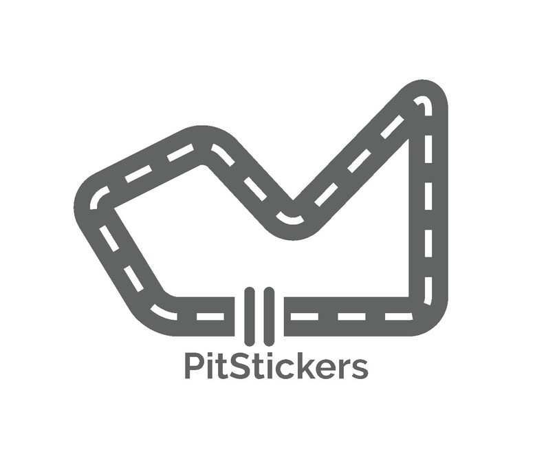 Race Car Roundel Number Plate Permanent Vinyl or Reusable Etsy