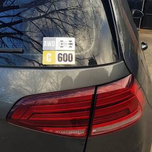 Car Performance & Class Sticker - Motorsports Vinyl Decal - Etsy