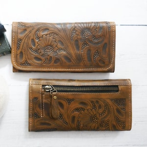 Cartera de piel para mujer, Regalos para mamá, Regalo de piel