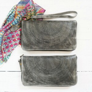 Ideas de regalos para mujeres - Cartera para tarjetas de crédito - Cartera de cuero para mujer - Regalos para ella - Monedero de muñeca
