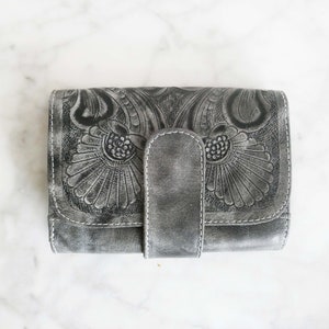 Monedero pequeño de piel para mujer, cartera pequeña para mujer