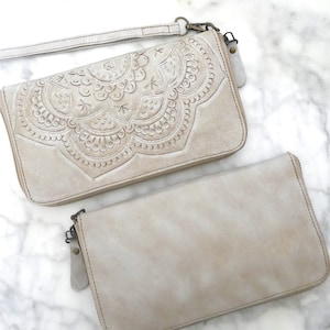 Elegante billetera de cuero para ella: regalo perfecto para mamá y accesorio de viaje.