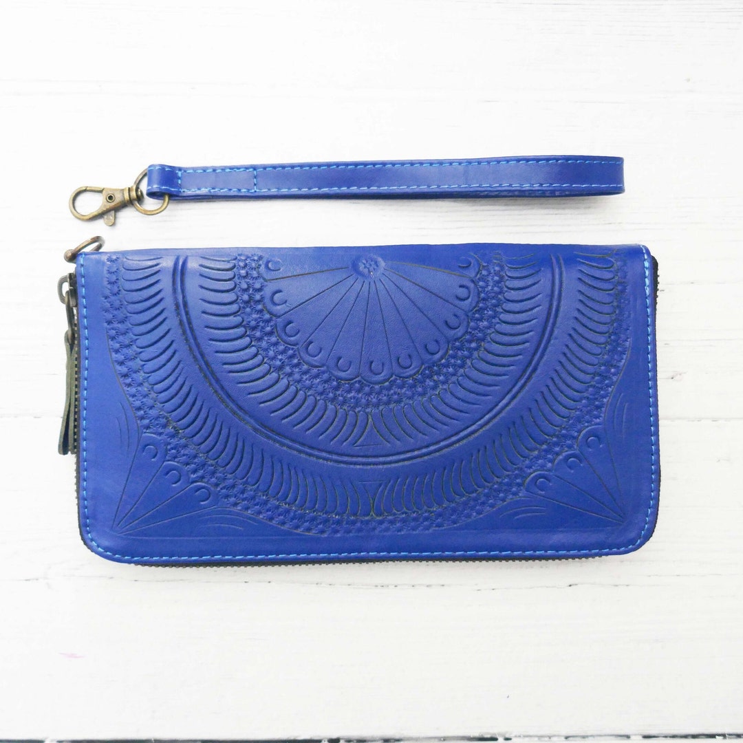 Wallets for Women, Leather Wallets, Ladies Purse, Tooled Wallet