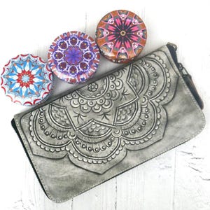 Passport Wallet for women, wallet with Zipper - Cute Women's Wallet - Passport Wallet