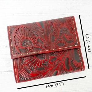 Monedero pequeño de piel para mujer, regalo para mamá
