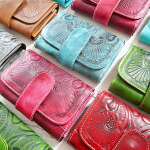 Leather card wallet gifts for her, purses and bags