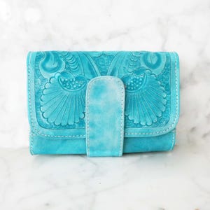 Carteras para mujer, Monedero pequeño de piel, Cartera de piel para mujer