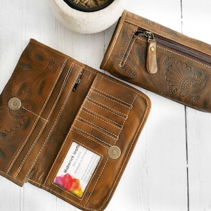Regalo para madres, Cartera de piel para mujer, Cartera para mujer, Cartera para mujer, Cartera de piel, Cartera para mujer, Monedero para mujer