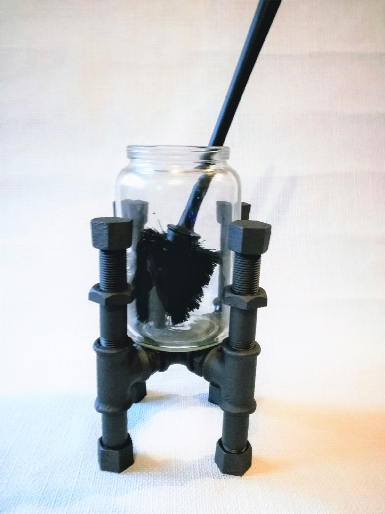 Toilet bowl brush and holder for bathroom industrial rustic Etsy